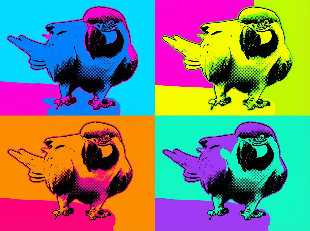 Pop Art pet portrait sample