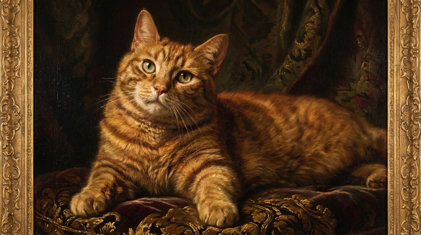 Renaissance pet portrait sample